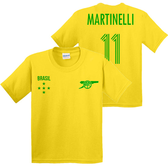 Martinelli Brazil & Arsenal Kids T-shirt