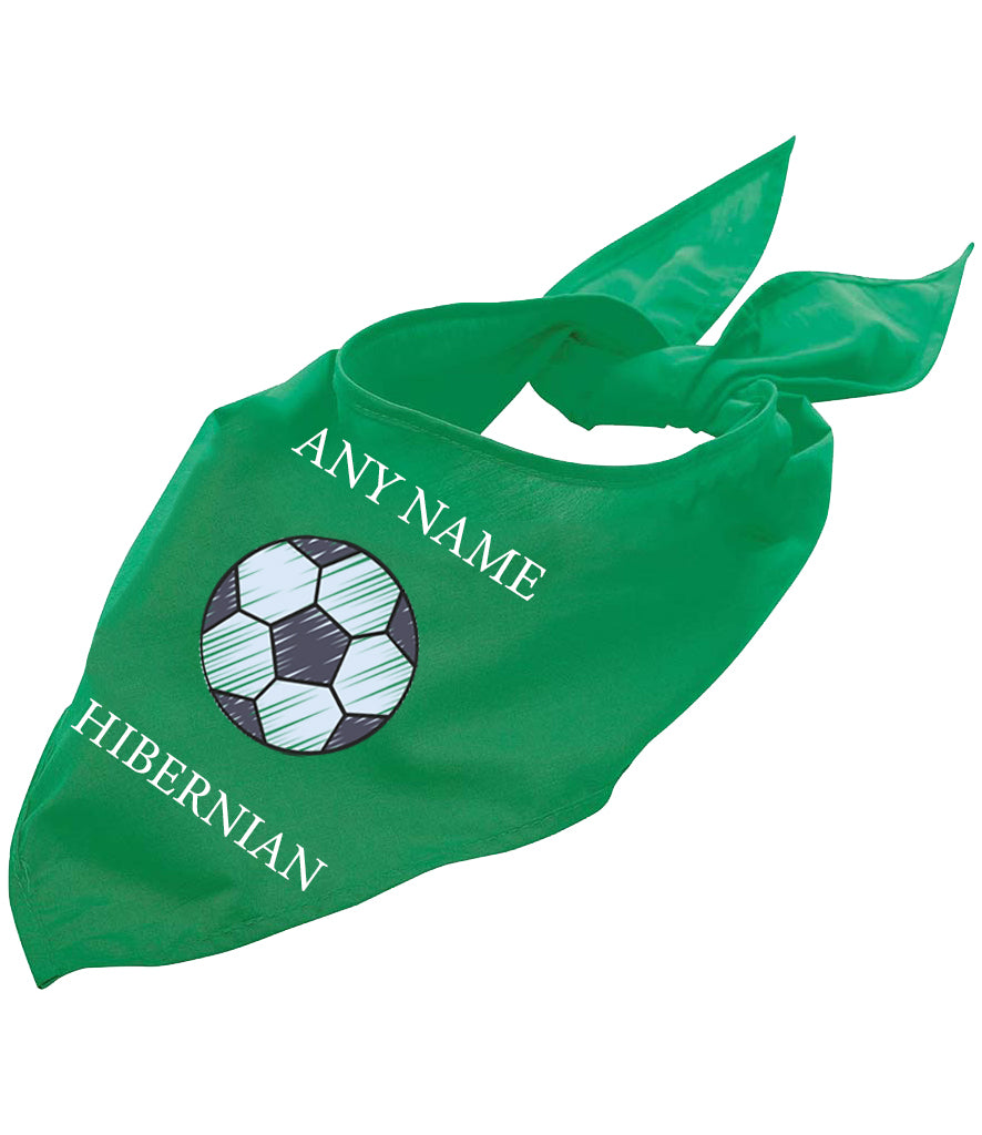 Hibernian Personalised Dog Bandana