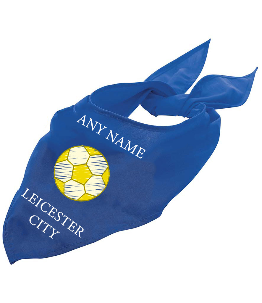 Leicester City Personalised Dog Bandana