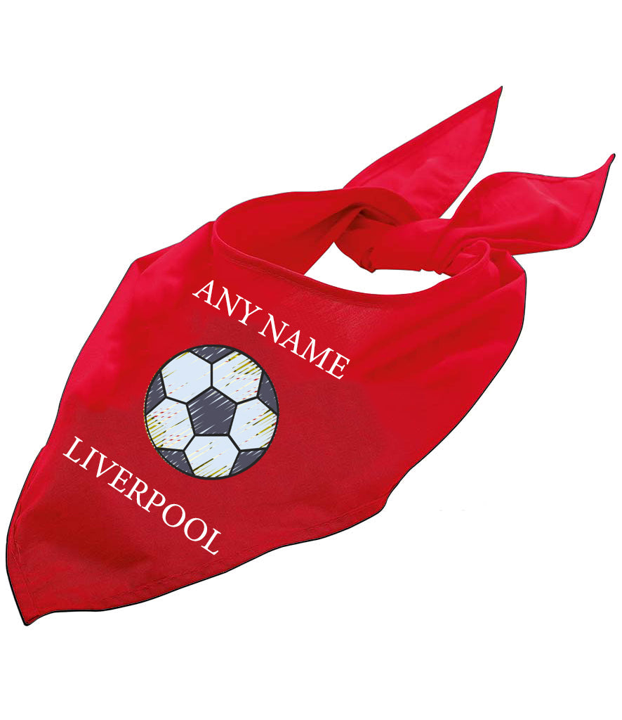 Liverpool Personalised Dog Bandana
