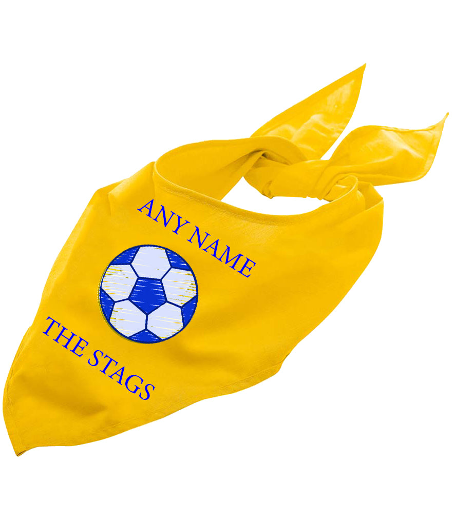 Mansfield Town "The Stags" Personalised Dog Bandana