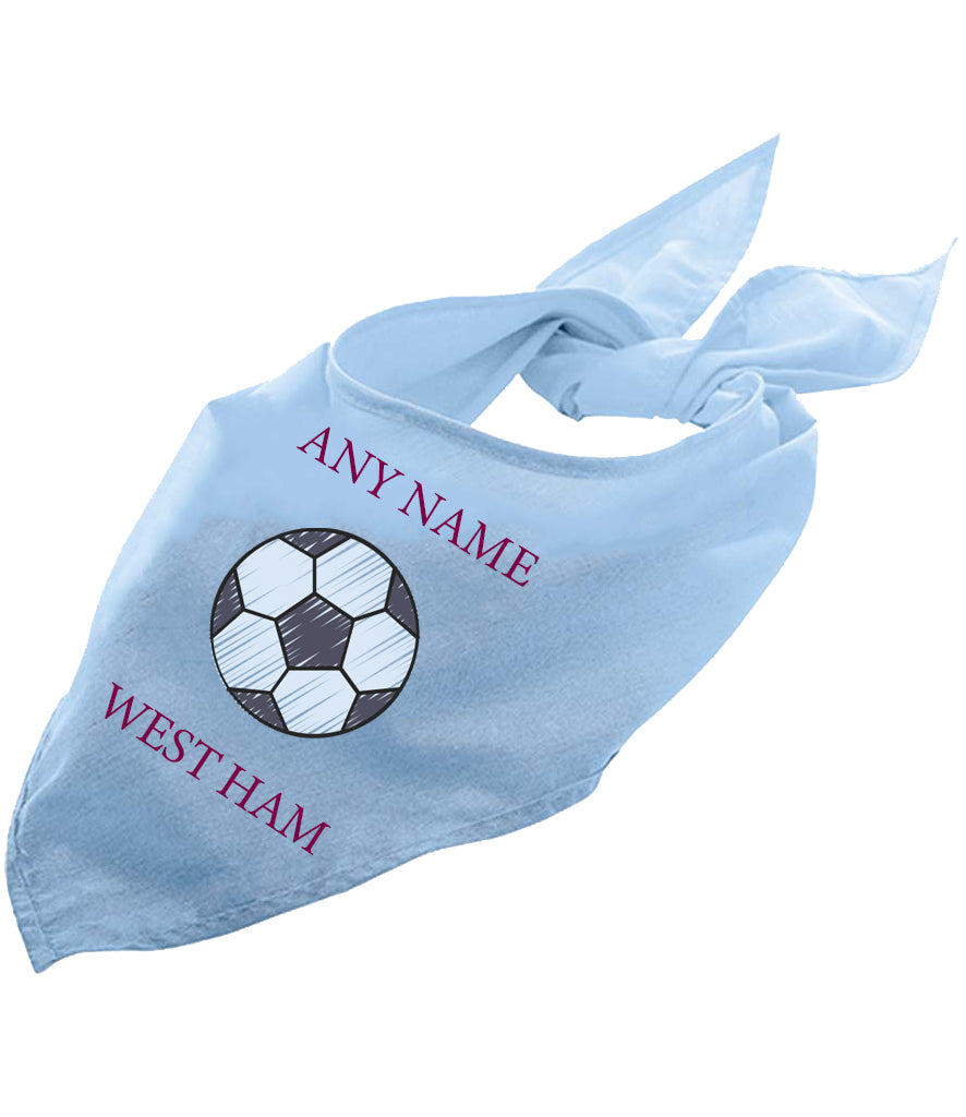 West Ham Personalised Dog Bandana
