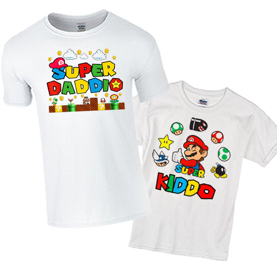 Super Daddio & Super Kiddo Matching Set
