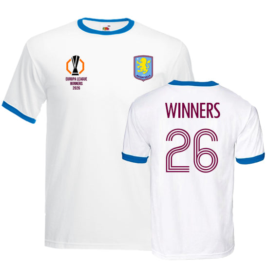 Aston Villa Europa League Winners Ringer T-shirt