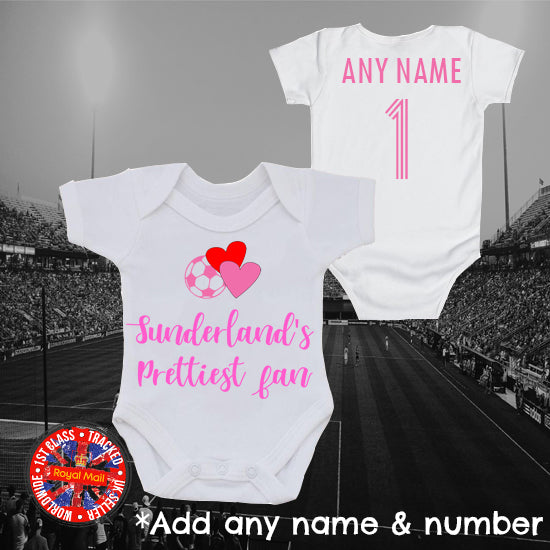 Sunderland's Prettiest Fan Personalised Bodysuit