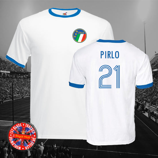 Italy Personalised & Legends Football Ringer T-shirt
