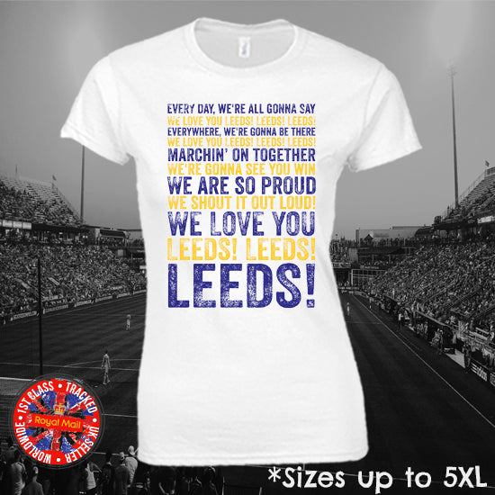 Matching On Together Leeds Lyrics T-shirt