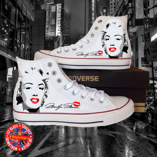 Marilyn Monroe All Star Converse Unisex Hi Tops