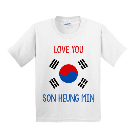 South Korea Love You Son Heung Min Kids T-shirt
