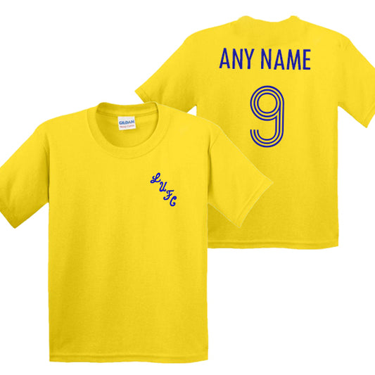 Leeds United Retro Personalised Kids T-shirt