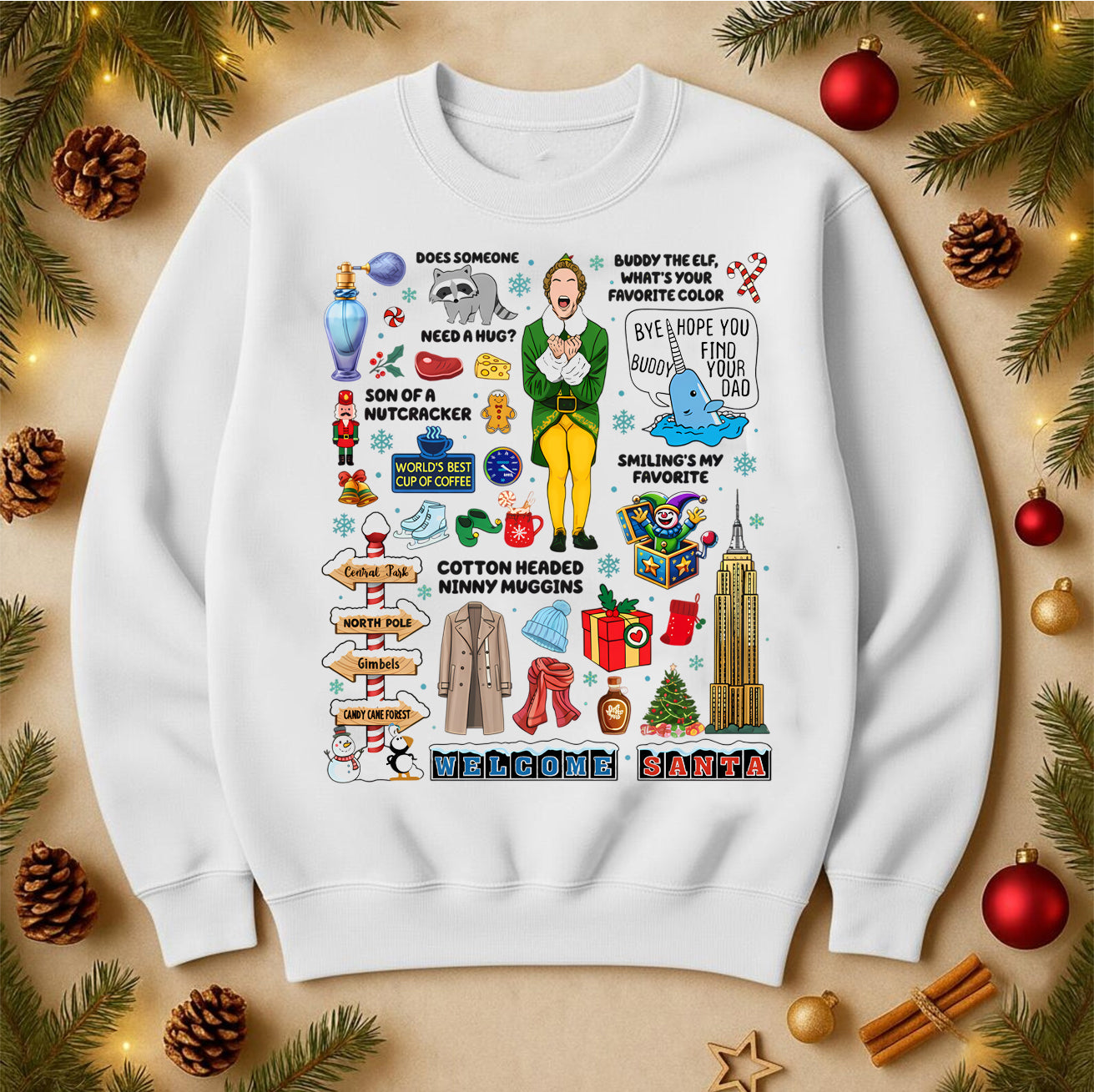 Elf Christmas Movie Sweatshirt