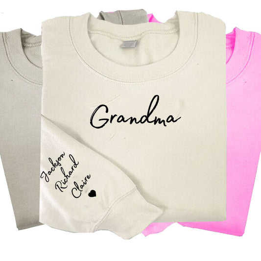 Grandma Personalised Sweatshirt