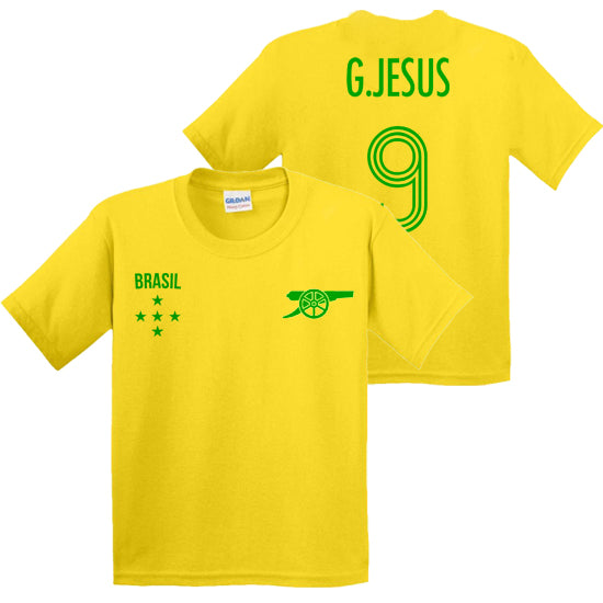 Gabriel Jesus Brazil & Arsenal Kids T-shirt