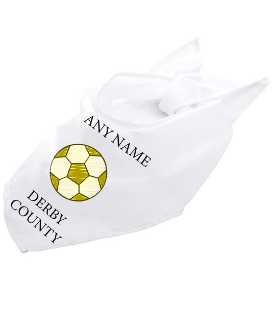 Derby County Personalised Dog Bandana