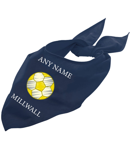 Millwall Personalised Dog Bandana