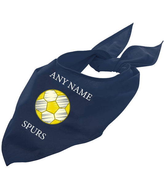 Spurs Personalised Dog Bandana
