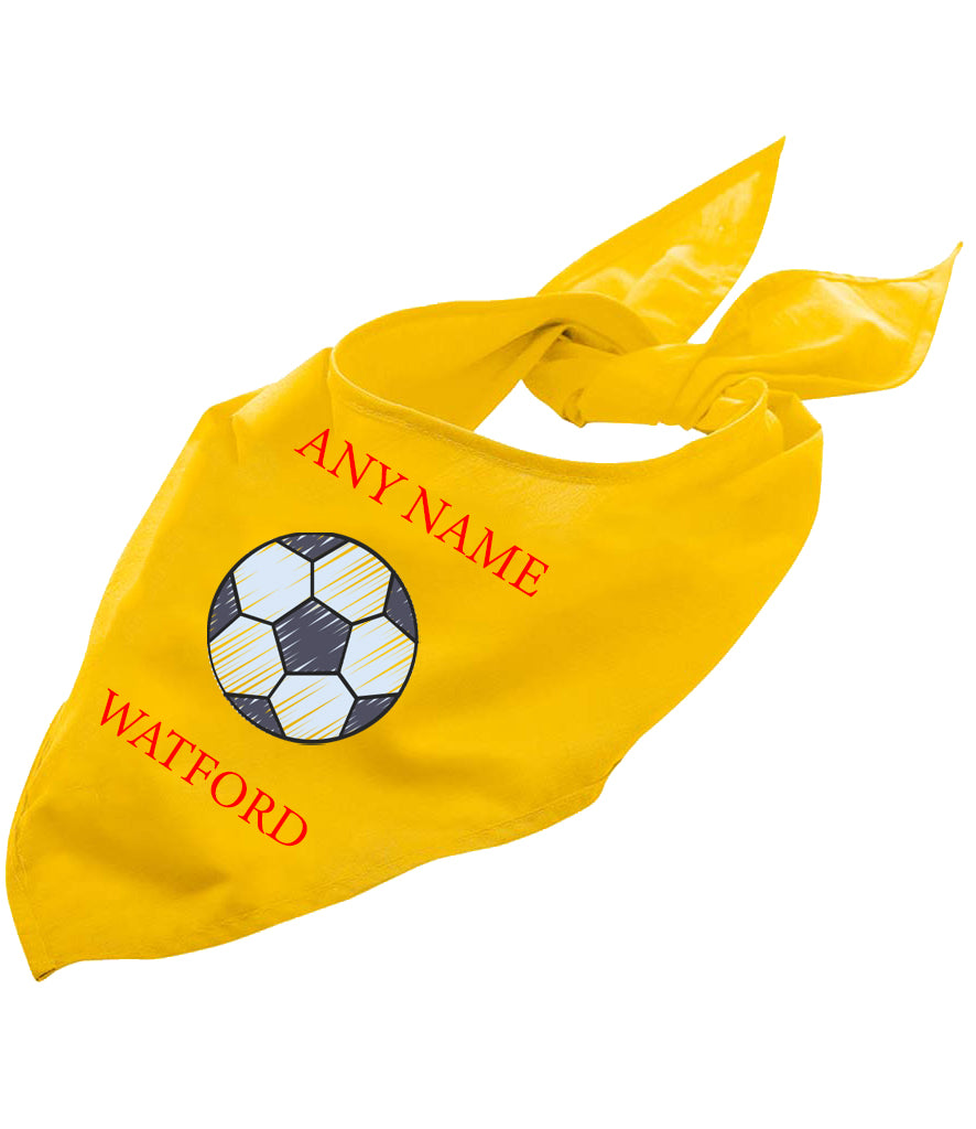 Watford Personalised Dog Bandana