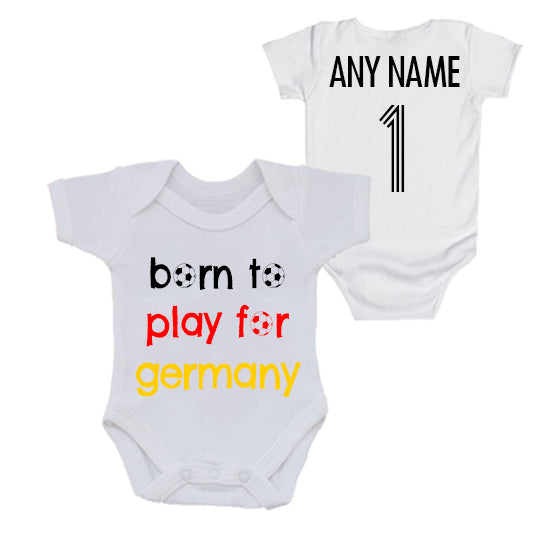 Germany: Born To Play For Personalised Bodysuit