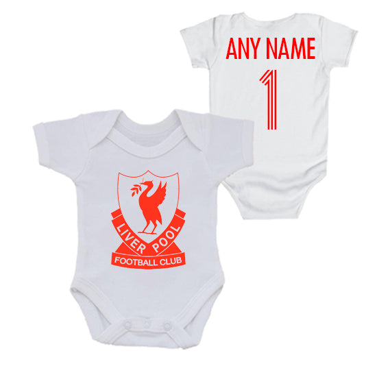 Liverpool Retro Badge Personalised Bodysuit