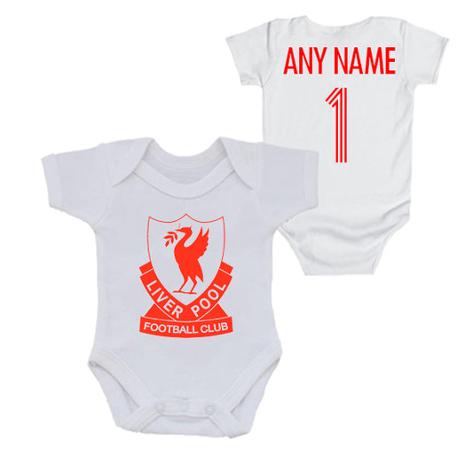 Liverpool Retro Badge Personalised Bodysuit