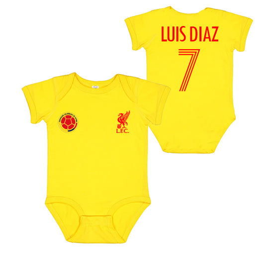 Luis Diaz Colombia & Liverpool Bodysuit