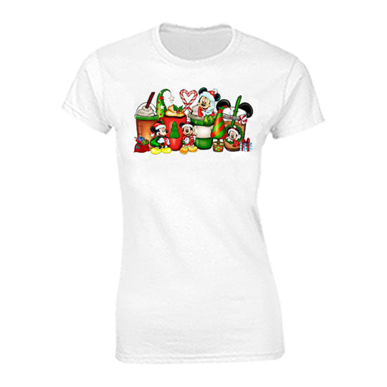 Mickey Mouse Festive Coffee T-shirt
