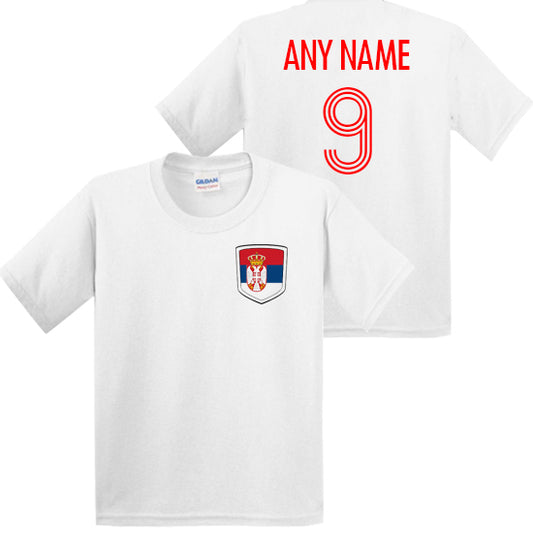 Serbia Personalised Kids T-shirt