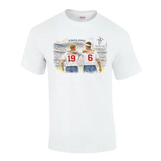 England Gascoigne & Butcher Italia 90 T-shirt