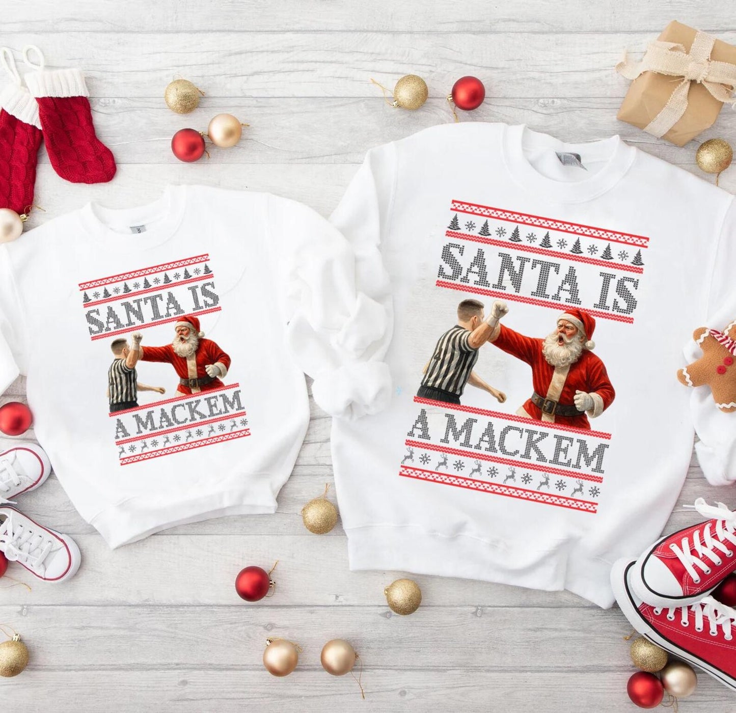 Santa is a Mackem Sunderland Fan Sweatshirt