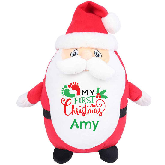 My First Christmas Personalised Santa Claus Teddy
