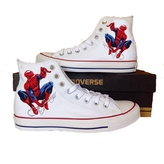 Spiderman All Star Converse Unisex Hi Tops