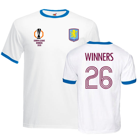 Aston Villa Europa League Winners Ringer T-shirt