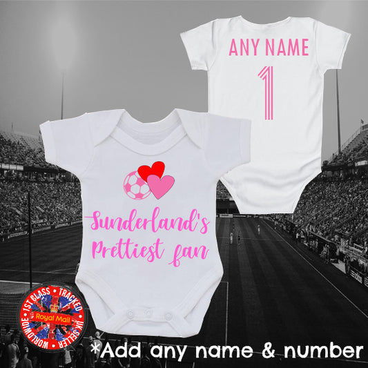 Sunderland's Prettiest Fan Personalised Bodysuit