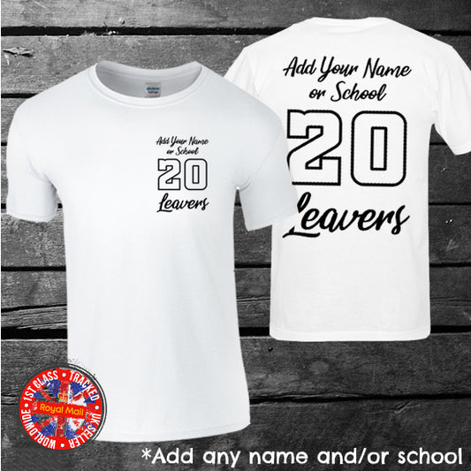 School Leavers White T-shirt