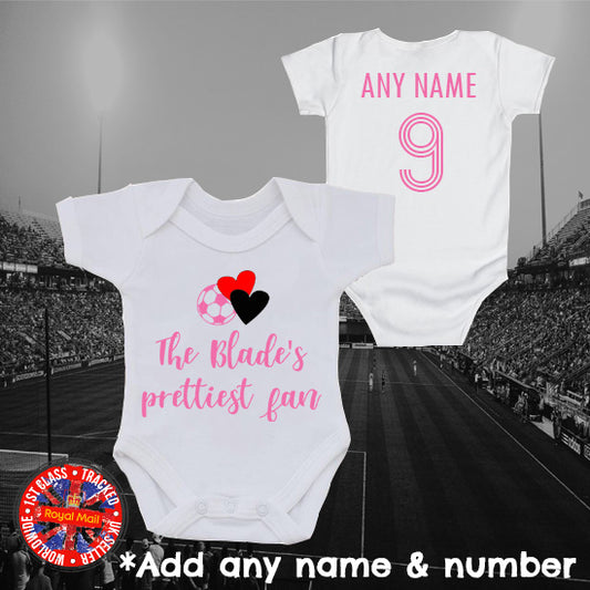 The Blades Prettiest Fan Personalised Bodysuit