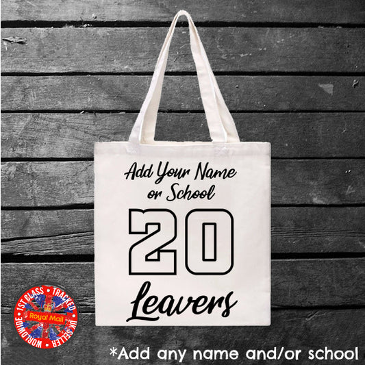 School Leavers White Tote Bag
