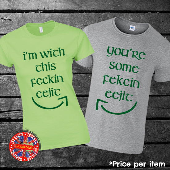 St. Patricks Day Funny Irish Matching T-shirt Set