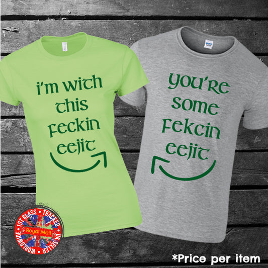 St. Patricks Day Funny Irish Matching T-shirt Set