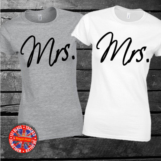 Mrs & Mrs Matching T-shirts