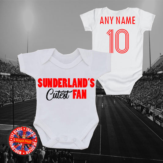 Sunderland's Cutest Fan Personalised Bodysuit