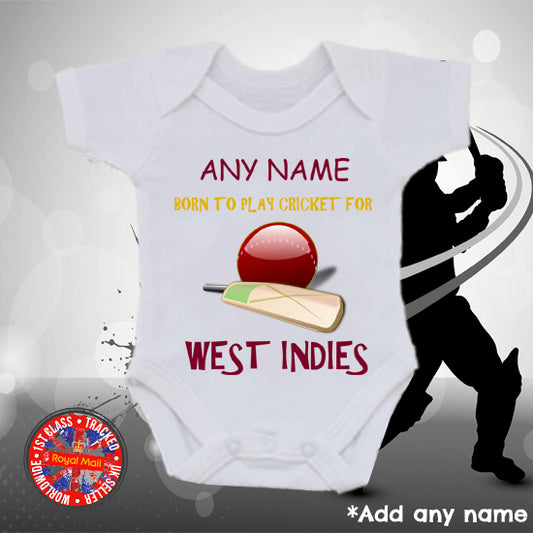 Born to play for West Indies Personalised Bodysuit