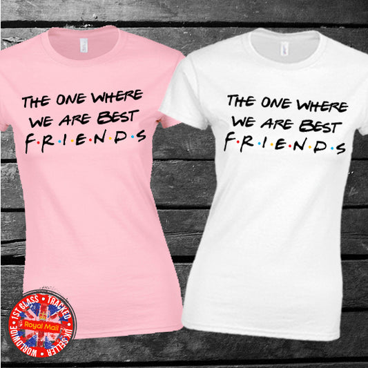 The One Where We Are Best Friends Matching T-shirt Set