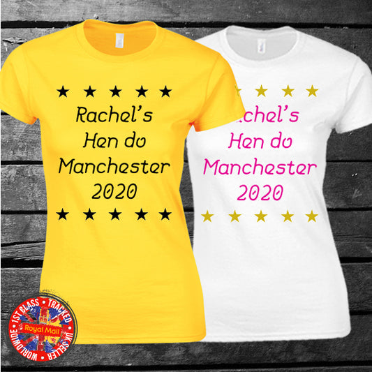 Hen Do Personalised T-shirts