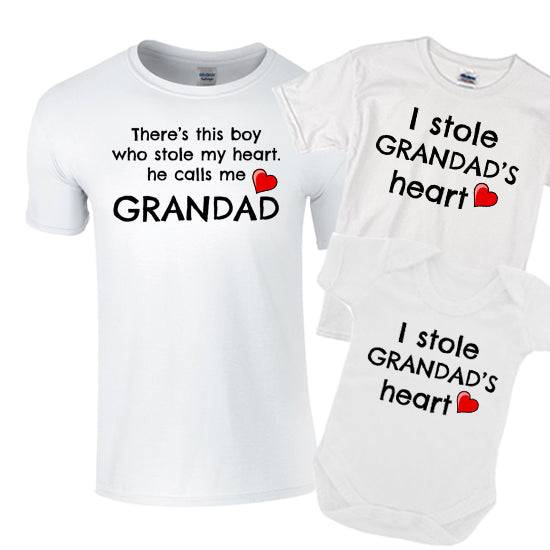 Grandad Matching Family Set "Stole My Heart"