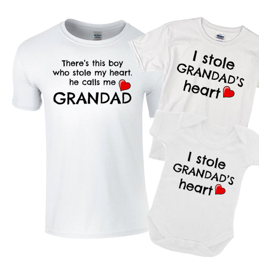 Grandad Matching Family Set "Stole My Heart"