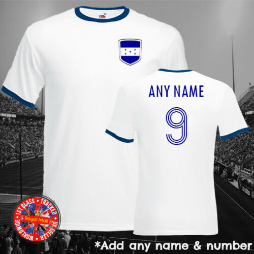 Honduras Personalised Football Ringer T-shirt