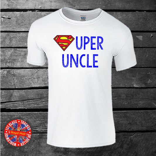 Superman Themed Super Uncle T-shirt
