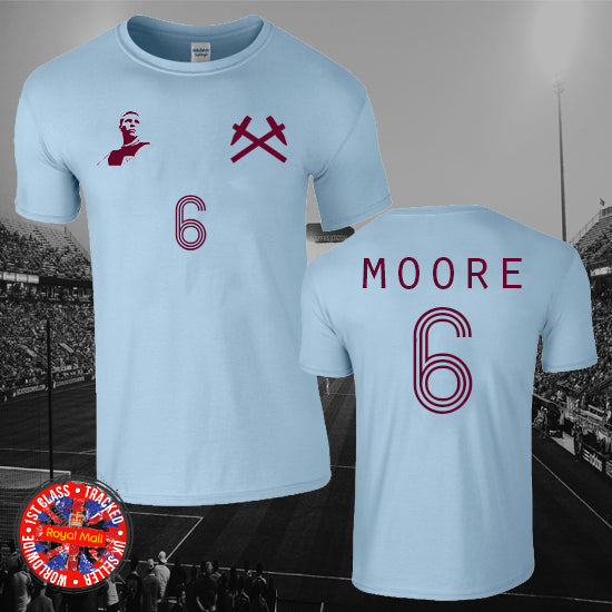 West Ham Legend Bobby Moore T-shirt