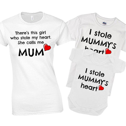 Mummy Matching Family Set "Stole My Heart"