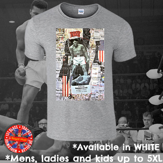 Muhammad Ali Collage Boxing T-shirt